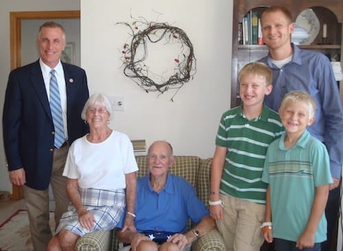 Rep. Tim Murphy, with Joanne and Ned Wells and three of the Wells’ grandchildren.