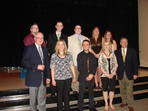 2013 Graduates, along with Doug Danko, President/CEO of Jameson Health System (bottom left corner),; and Neil Chessin, Vice President of Operations of Jameson Health System (Bottom right corner).