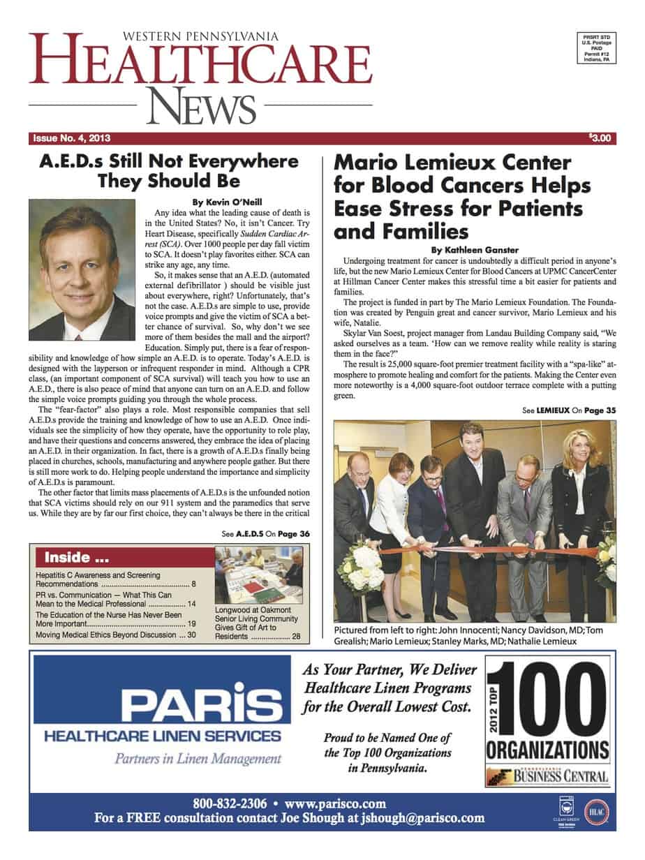 Latest Issue Now Online - Western Pennsylvania Healthcare News