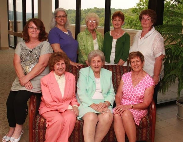 Back row (from left to right): Martha Durinsky, Kathleen Molesky, Angela Greco, Bonnie Matyas, and Barbara Bigi Front row (from left to right): Ann Rogus, Marge Bergstedt, and Mary Lou Lachman Not pictured: Marsha Barcelona, Joanne Pireaux, Schlain Rawlins and Patricia Hormell.