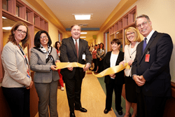 Representatives from The Children's Institute of Pittsburgh cut the ribbon today to open its new pediatric Behavioral Heath Unit.