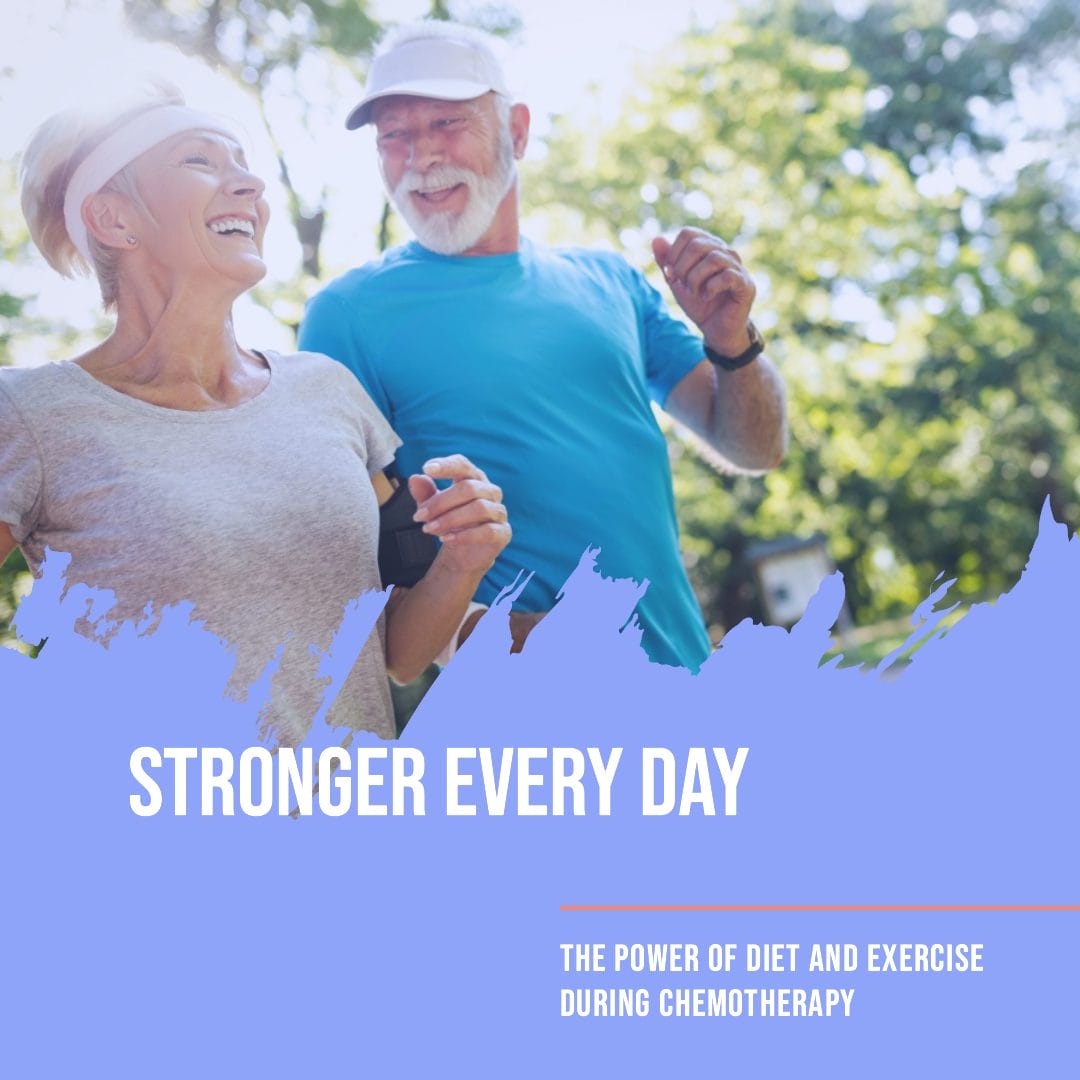 Breast cancer patient exercising, representing the positive impact of diet and exercise during chemotherapy.